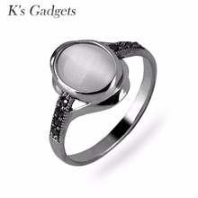 K's Gadgets Natural Stone Ring Vintage Rings For Women Oval Opal Ring Silver Color Jewelry Fashion Natural Opal Ring 2024 - buy cheap