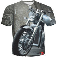 Cloudstyle Mens t shirt New Summer 3D Printing Motorcycle Cool tshirt Men/Women Tops Tees Fashion Short Sleeve Plus Size 5XL 2024 - buy cheap