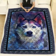 Summer Wolf Print Quilt For Kids Back to School Adults Bed Soft Warm Soft Thin Blanket Cotton Quilt King Size Wholesale Custom 2024 - compre barato