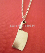 Fast shipping Wholesale 10pcs Selling  Kitchen knife Pendant Necklace Clavicle Chain For Women Girl Jewelry B7 2024 - buy cheap
