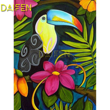 Full Round Diamond painting Full Square Diamond embroidery Cross stitch DIY Dodo bird flower parrot 3D Diamond mosaic 2024 - buy cheap