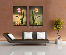 Beautiful 2 panels Narcissus flower pictures print on canvas for modern home Room decoration drop ship is welcomed 2024 - buy cheap