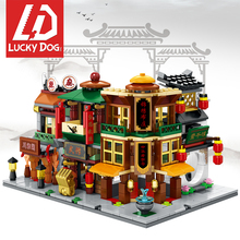 512PCS City Mini Street View Building Block Chinatown Shop Brick Educational Toys for Children 2024 - buy cheap