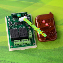 Motor sem fio dc12v 2ch rf 12v dc, código de aprendizagem, interruptor de luz sem fio, fechadura da porta, eletrônico