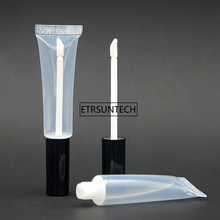 Tubos vazios para maquiagem, 10/peças, gloss labial, recipientes cosméticos 15ml, plástico vazio, transparente, recipientes f2578 2024 - compre barato