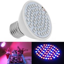 100PC/Lot WHOSEE Full Spectrum Hydroponics 6W 60LED E27 Grow Light Bulb Lamp for Flower,Plant,Vegetable Growing 2024 - buy cheap