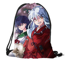 Новые модные рюкзаки на заказ Inuyasha Печатные Сумки на шнурке softback женский школьный рюкзак для девочек 2024 - купить недорого
