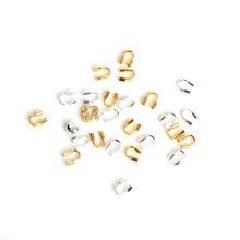 Protectores de alambre en forma de U, 4x4mm, 100 unids/lote, accesorios de joyería para fabricación de joyas y collares DIY 2024 - compra barato