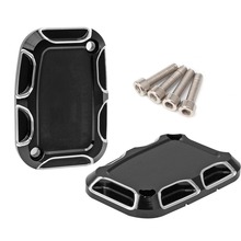 Tampa do cilindro mestre do freio cafe racer, adequado para harley touring, rei da estrada, ultra tri street glide, electra, street v-rod, haste noturna 2024 - compre barato