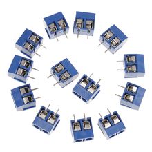 10Pcs 2-Pin Pitch Screw Terminal Block Connector 5.08mm Panel Pcb Mount Blue Color Wholesale 2024 - buy cheap