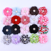 200PCS 5CM Fashion Dot Chiffon Artificial Flowers For Wedding Invitation Christmas Flowers For Dress Decoration Flower Head 2024 - buy cheap