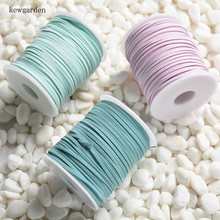 Kewgarden Buckskin Rope Ribbon DIY Tassel Hair Bow Accessories Satin Ribbons Handmade Tape Packing Webbing  50 Yards 2024 - buy cheap