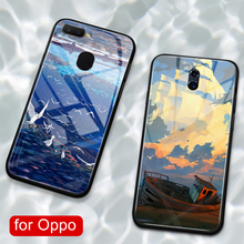 Funda trasera de cristal para Oppo R15, carcasa de pareja de anime para Oppo R9, R9S, R11, R11S Plus, R17, R15, F9 Pro, Find X, A7X, Reno 2024 - compra barato