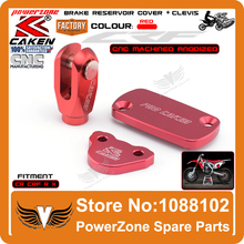 CNC Front & Rear Brake Reservoir Fluid Cover Brake Clevis CR125 250 CR150R CRF250R CRF250X CRF450R X Motorcycle MX Enduro Motard 2024 - buy cheap