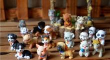 10pcs/lot Mini Hairy Animal Toy 3cm Dog Cat Kangaroo Pvc Kids Toys Birthday Gift for Children Home Decoration Capsule Doll 2024 - buy cheap