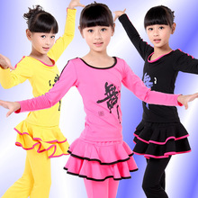 New Children Girls Top + Pants Clothes / Kids Two-piece Suit Latin Dance  /  Dance Practice Outfit Clothes 2024 - buy cheap