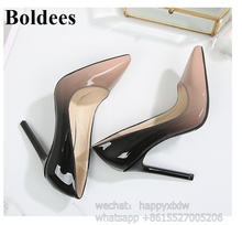 Discount Factory Price Women Pointed Toe 11cm High Heeled Slip On Dress Shoes Party Pumps High Heels 2024 - buy cheap