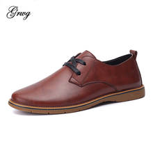 GRWG High Quality 2018 New Genuine Leather Men Shoes Lace-Up Brand Business Dress Men Oxfords Shoes Male Formal Shoes 2024 - buy cheap