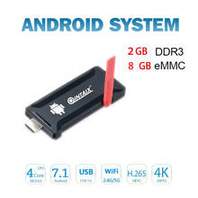 QINTAIX R33 Mini PC Rockchip RK3328 4 ядра Android 7,1 ТВ ключ 2 ГБ Оперативная память 8 ГБ Встроенная память 2,4 г Wi-Fi BT 4,0 1080 P 4 К HD 2024 - купить недорого