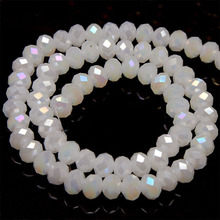 Beads,Faced Crystal Rondelle Beads AB Plated Faceted Spacer Beads 8x10mm Glass Rondelle Ball Supply Bracelet Jewelry DIY 2024 - buy cheap