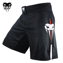 SOTF-pantalones cortos de boxeo para hombres y mujeres, ropa de boxeo con diseño geométrico de serpiente Venomous, Tiger, Muay Thai, mma, sanda 2024 - compra barato