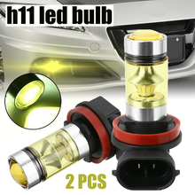 Luces de circulación diurna para coche, lámpara DRL de alta potencia para bombilla LED antiniebla, H11/H8, 4300K, 100W, 2323 SMD, 2 piezas 2024 - compra barato