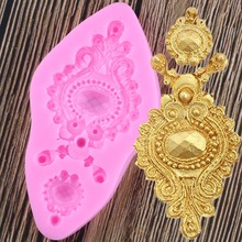 DIY Diamonds Gem Silicone Fondant Molds Vintage Jewelry Cake Decorating Tools Candy Chocolate Gumpaste Moulds 2024 - buy cheap