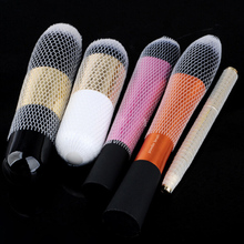 Beauty Make Up Cosmetic Brush Pen Cover Makeup Brushes Net Protector Guard Elastic Mesh White 120pcs/lot 2024 - buy cheap