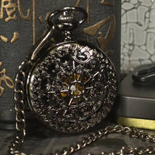 TIEDAN Antique Luxury Brand Steampunk Necklace Pocket & Fob Watches Chain Male Clock Skeleton Mechanical Pocket Watch Men 2024 - buy cheap