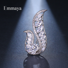 Emmaya-Colgante de circonio cúbico con forma de Animal para mujer, joya elegante de oro blanco de alta calidad, Pin de circonio cúbico AAA, regalo Noble 2024 - compra barato