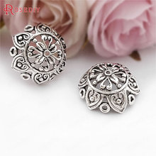 (B036)10 pieces 25mm,height 9mm Antique Silver Zinc Alloy Big Beads Caps Tassel Caps Diy Jewelry Findings Accessories Wholesale 2024 - buy cheap
