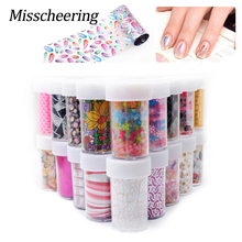 6pcs/set Nail Art Transfer Foil Rolls 50 Designs Flowers Lace Nail Sticker Decoration Decals Styling Craft Manicure Nail Tools 2024 - buy cheap