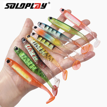 Soloplay Easy Shiner, рыболовные приманки 75 мм, 100 мм, воблеры, искусственные силиконовые приманки тройного цвета для карпа 2024 - купить недорого