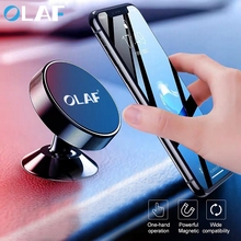 Автомобильный держатель для телефона OLAF, универсальный магнитный держатель для iPhone X, Samsung, крепление на вентиляционное отверстие, мобильный телефон, поддержка GPS 2024 - купить недорого