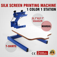 Vevor 1 color 1 Station Screen Printing Press Double Spring T-shirt Screen Printing Machine 2024 - buy cheap