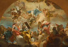 Frete grátis figura de coluna clássica anjos religiosos impressões em tela pintura a óleo em tela arte de parede pintura imagem decorativa 2024 - compre barato