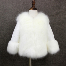 2020 Girls Fur Coat Elegant Toddler Girl Faux Fur Jackets Thicken Princess Parka Kids Girls Snowsuit Warm Winter Children Coat 2024 - buy cheap