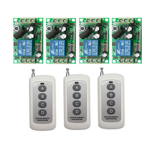 DC12V 8A 1CH  RF Wireless Remote Control System 55*32*16 mm  4 * Receiver& 3 *Transmitter   Ultra-thin 4 key 100 m 2024 - buy cheap