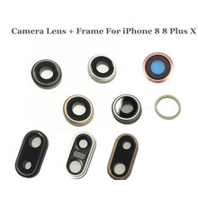 AYJ 1 Piece Back Rear Camera Lens with Frame For iPhone 7 8 Plus X Main Camera Frame with Glass Replacement Repair Parts 2024 - buy cheap