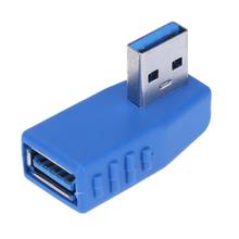 Новый 1 шт. 90 градусов USB 3,0 разъем адаптер «Папа-мама» L Shap левый/правый USB3.0 конвертер передачи данных 480 Мбит/с 2024 - купить недорого