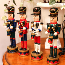 HT042-2 Nutcracker toy 30 cm four color drums painted puppet Nutcracker soldiers ornaments birthday Christmas gifts 2024 - buy cheap