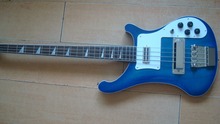 Новый RICKe backer электрический бас 4 strings синий цвет хорошая отделка customzied Гитары музыка оригинальная фурнитура высокого качества Бесплатная доставка 2024 - купить недорого