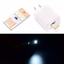 Portable Mini Usb Power Led Light 3 Led Touch Dimmer Lamp White Laptop LED Light  Voltage 5V, Operating Current 40MA 2024 - buy cheap