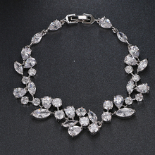 Роскошные бриллиантовые женские браслеты с кубическим цирконием, с датой рождения, цвета белого золота, Pulseiras Feminina, оптовая цена, B-011 2024 - купить недорого