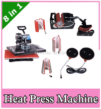 Combo heat transfer equipment 8 in 1 for mug cap plate T-shirt printing machine DX801 2024 - buy cheap