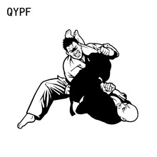 Уникальные Наклейки Judo QYPF 15,4*12,7 см, виниловые декоративные светоотражающие силуэты высокого качества 2024 - купить недорого