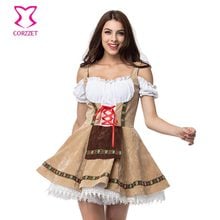 Corzzet Sexy Beer Girl Cosplay Oktoberfest Maid Sexy Lolita Uniform Plus Size Halloween Fancy Dirndl Costumes Set Vestidos 2024 - buy cheap