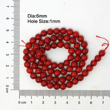 6mm Coral Beads Natural Coral Beads Dyed  15''  Fit For Bracelet&DIY Jewelry DH-BTB031-03 2024 - buy cheap