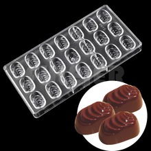 Molde de policarbonato para chocolate com 21 copos, faça você mesmo molde para doce e confeitaria 2024 - compre barato