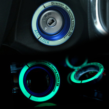 Cubierta de anillo de interruptor de llave de encendido de coche, pegatinas circulares de agujero para Ford Focus 2 3 4 MK2 MK3 MK4 Everest, accesorios 2024 - compra barato